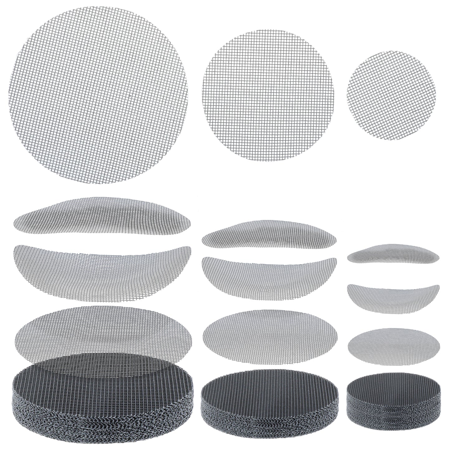 Tyqour Flower Pot Hole Mesh Pad Drainage Mesh 2 3 4 Inch Assorted Sizes Round Pot Hole Mesh Pad Reusable Bonsai Bottom Grid Mat Bonsai Gardening Grid Prevent Soil Leaking