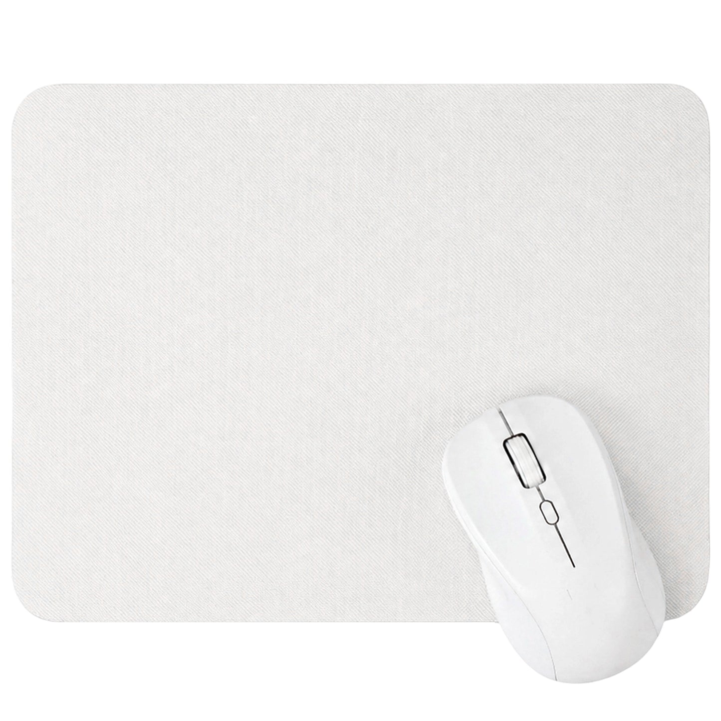 Ymapinc Non Slip White Mouse Pad, 26x21cm