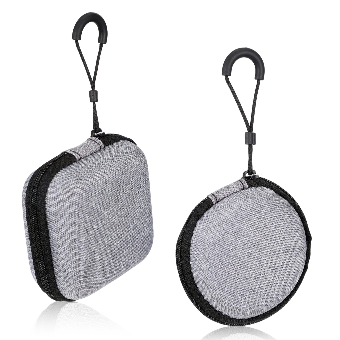 Sorcristy 2 PCS Earbud Case Wired Headphone Case with Finger Strap Mini Portable Earbuds Pouch for Wireless & Wired Earphones Headphones USB Cable