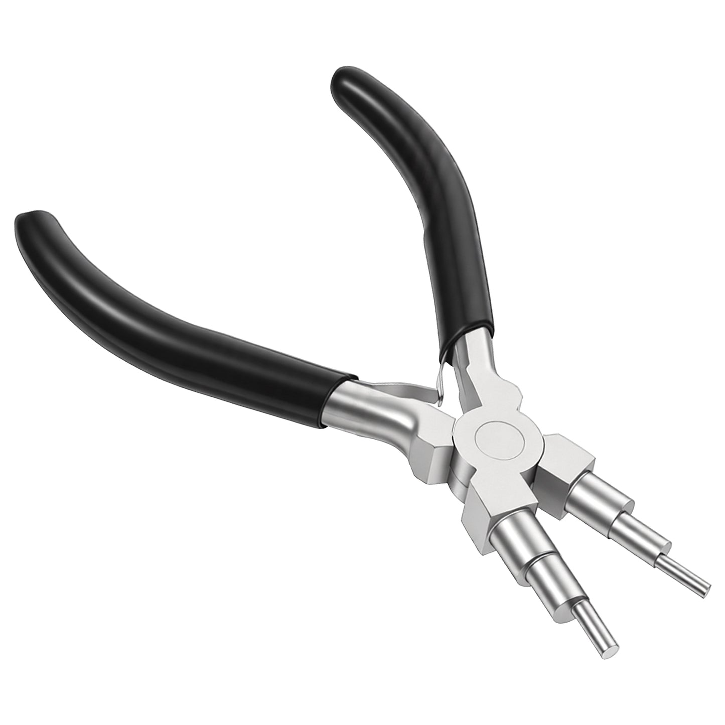 1 Pack 6 in 1 Wire Looping Pliers with Anti Slip Handle, Bail Making Pliers for Jewelry Making, One Step Looper Wire Wrapping Tool for Bending 3-10mm Bails, Loops, Hooks, Jump Rings Crafts