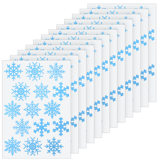 180 Pcs Christmas Stickers, Ymapinc Snowflake Stickers & Large Christmas Window Sticker, Winter Decorations Window Clings & Door Decorations Indoor, Sticker for Holiday Crafts