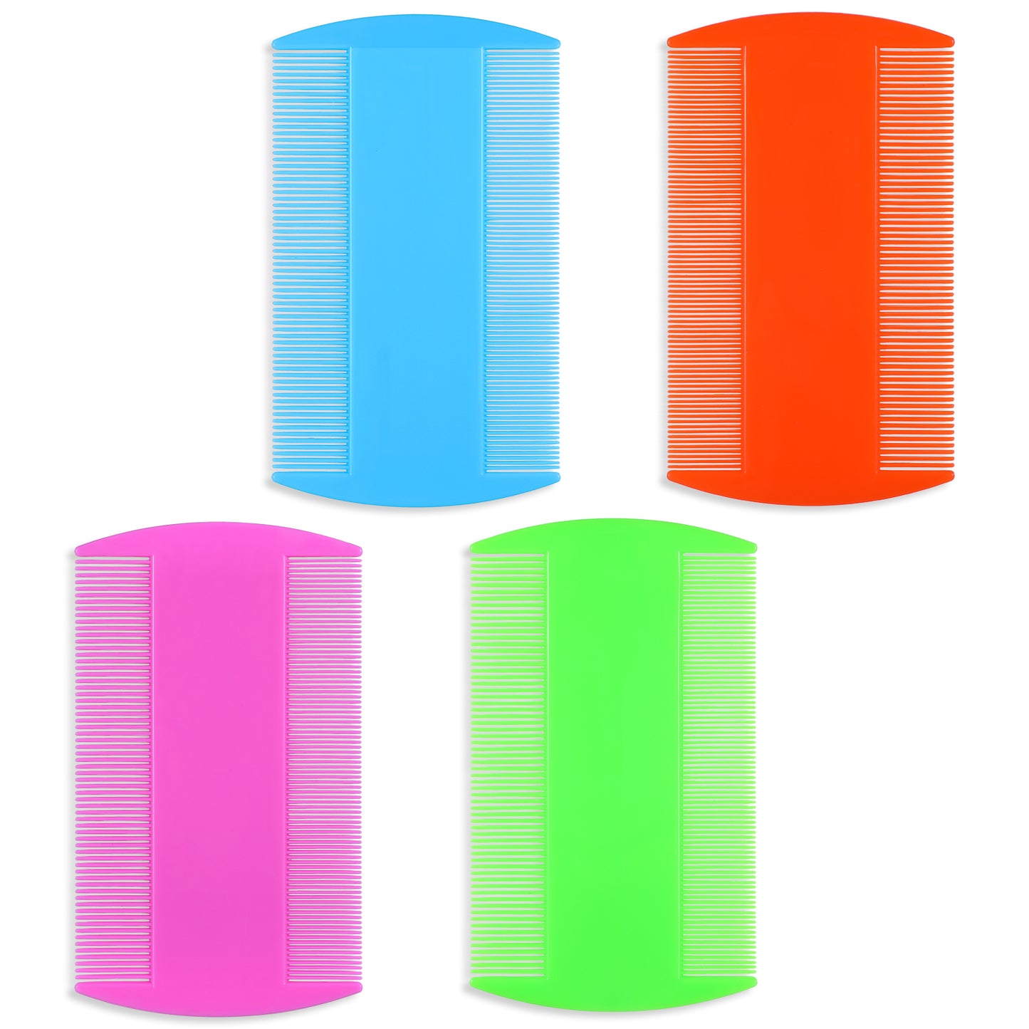 4 PCS Lice Comb Double Sided Fine Tooth Comb Scalp Psoriasis Comb Remover Flea Comb, Scalp Comb for Dandruff Removal, For Adults and Children(4colors)