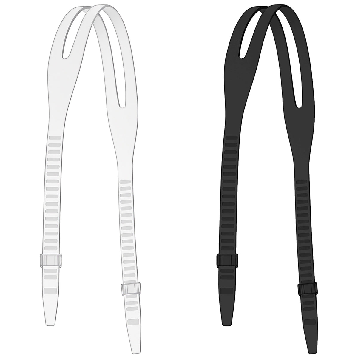 Chsoejuf 2 Pack Universal Silicone Swim Goggle Straps Replacement