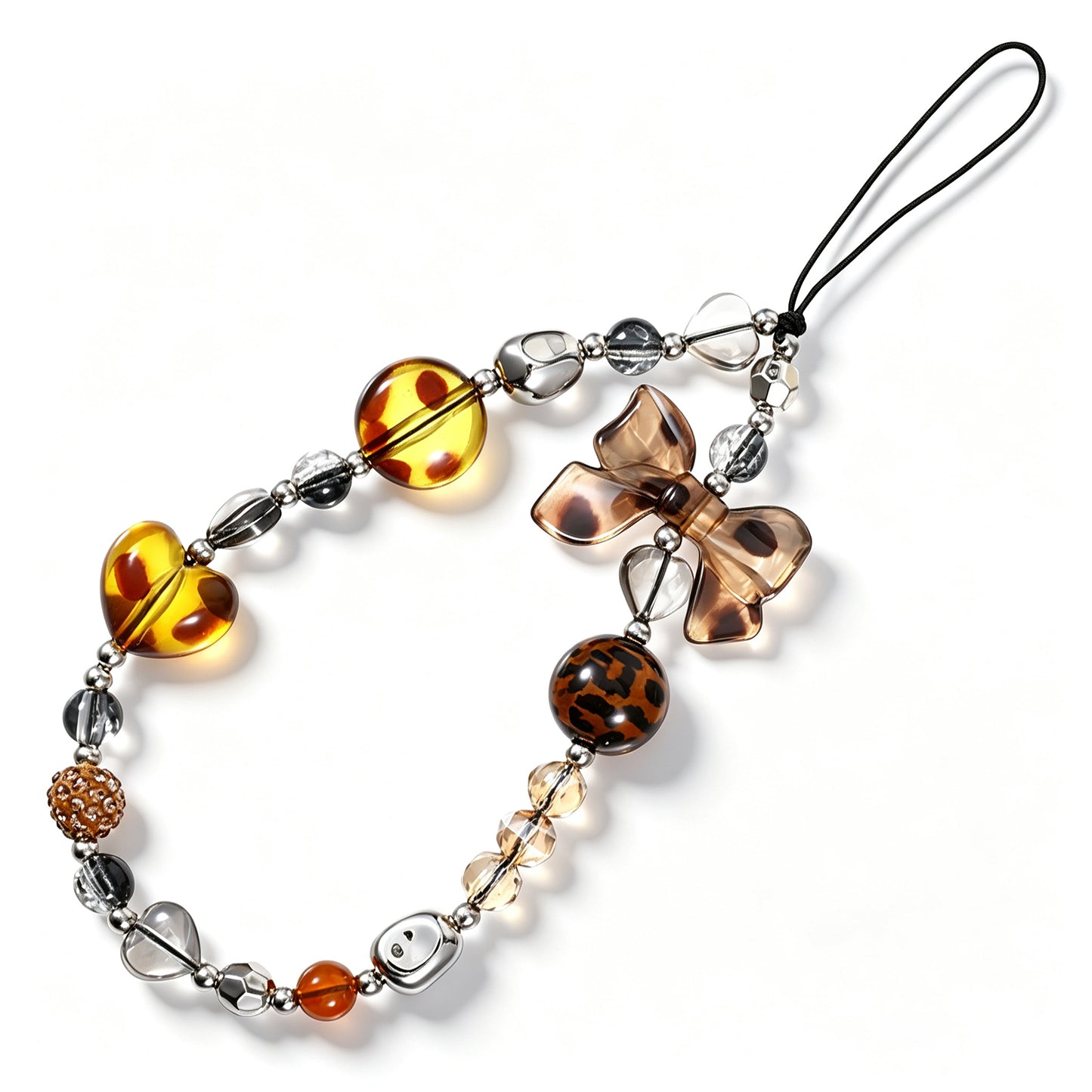 Ymapinc Phone Charm Strap, 1Pcs Beaded Phone Wrist Strap Cute Lanyard Women
