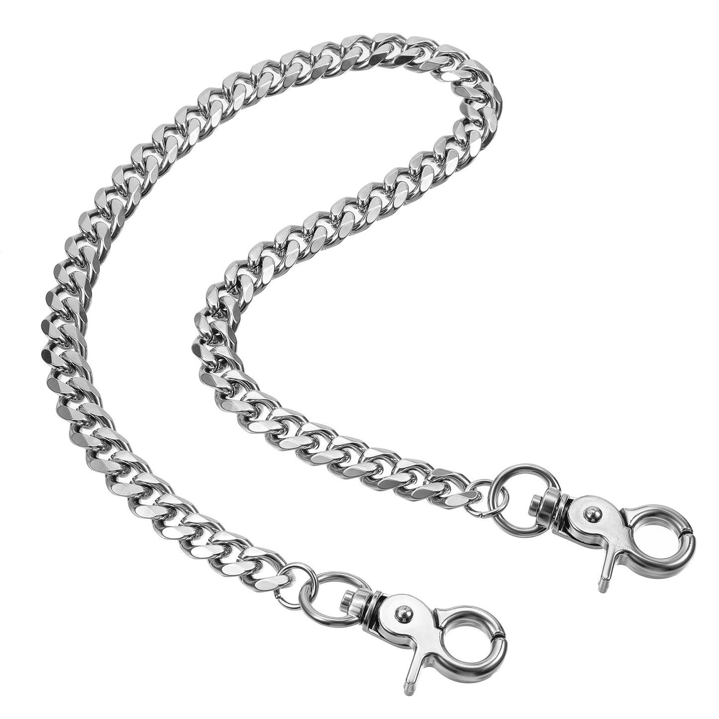 Chains For Jeans Heavy Duty Pocket Wallet Keychain Metal Punk Gothic Jeans Belt Chain Hip Pop Pant Trouser Chains For Men Women Keychain Wallet Pants Boots Accessories Silver