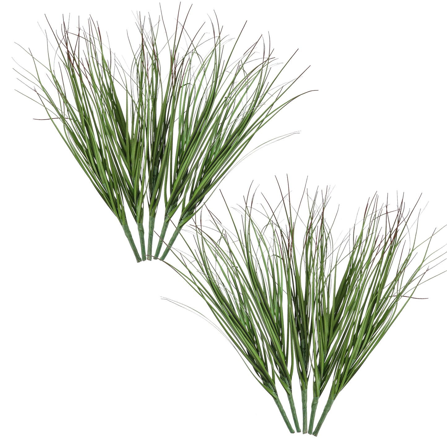 Bremorou 10 PCS Artificial Grass Plants Faux Shrubs Wheat Grass Greenery Stems Fake Plants Artificial Tall Fake Plant for Outdoor Decor Artificials Greenery Stems Stem UV Resistant Onion Grss