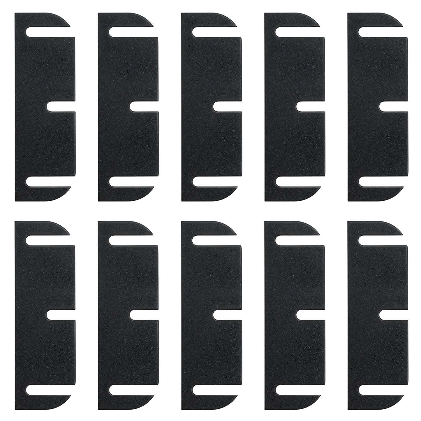 Nogeqi 10pcs Door Hinge Shims 3.5 Door Hinge Spacers Easy Gaps Filler to Fix Air Leaks Adjustment Tool for Doors Alignment Misalignment Black PC Material