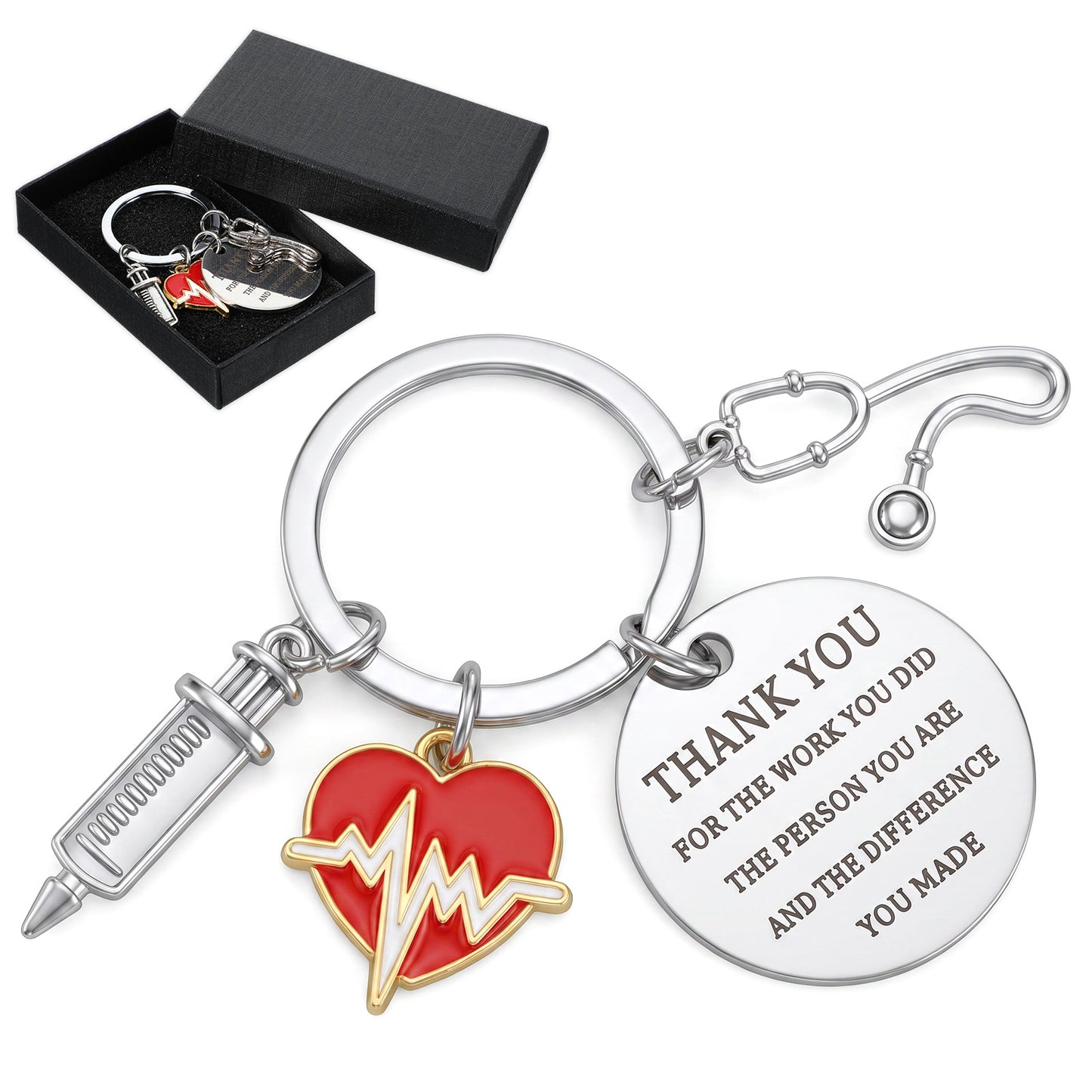 Ouligay Nurse Gifts for Women Keyring, Nursing Gift for School Nurses Student Graduation Future Medical Practitioner Registered Nurse Appreciation Female Nurses Day Week Gifts Accessories