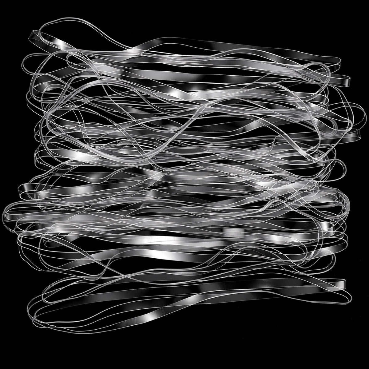 Ymapinc 100Pcs Clear Rubber Bands for Balloon Arch