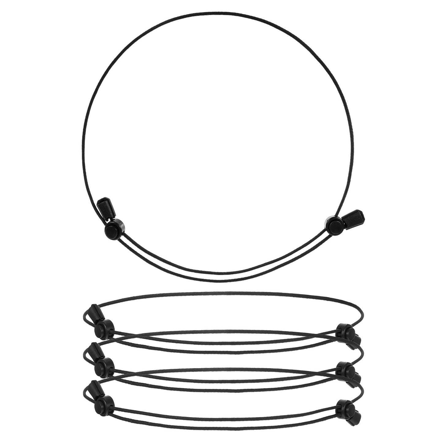 Sorcristy 4pcs Adjustable Shirt Tuck Band for Women, Elastic Stretch Belts for Tucking Sweater Top, Lightweight Sweater Cropping Belt for Women, Bands for Tucking Shirts Stays (Black,M)
