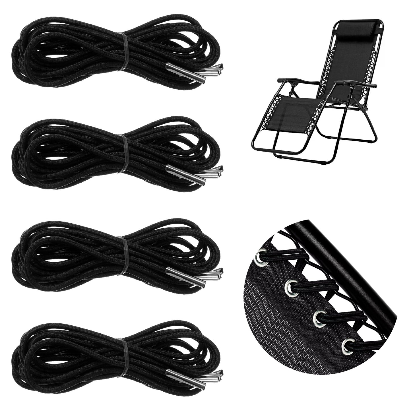 Sorcristy 4 Pack Zero Gravity Chair Replacement Cord