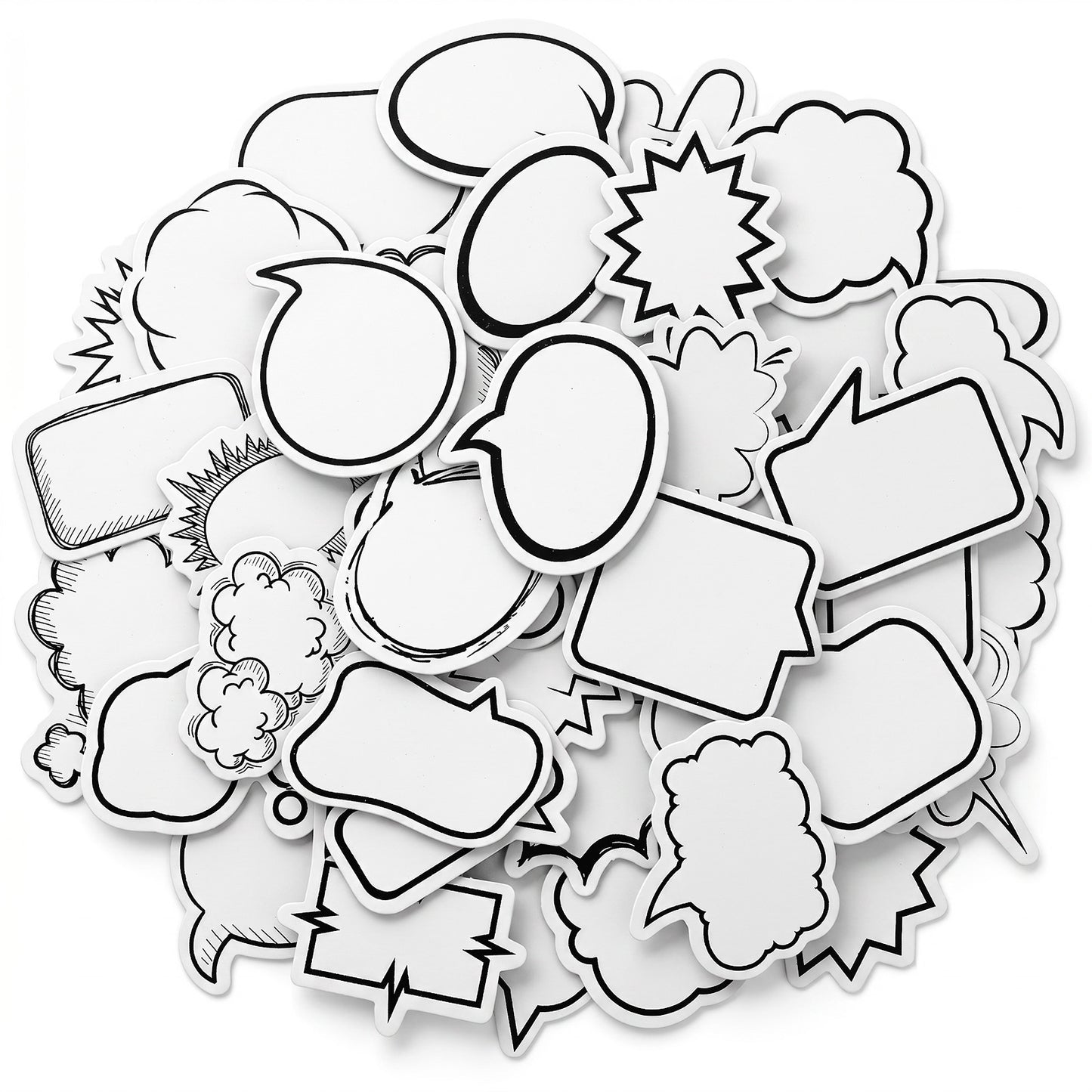 180Pcs Blank Bubble Sticker Name Bubbles Labels Speech Bubble Stickers Cute Adhesive Photo Stickers for Scrapbooking Water Bottle Journaling Envelope Planners DIY Crafts