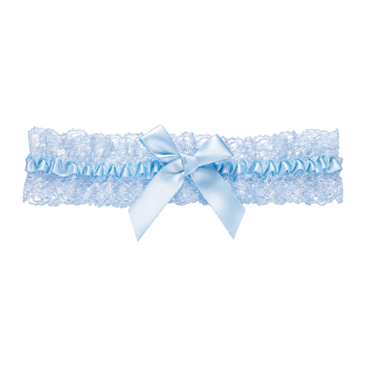 Nogeqi Blue Garter for Bride, Lace Wedding Garter Elegant Bridal Accessories, Something Blue Gift for Bride