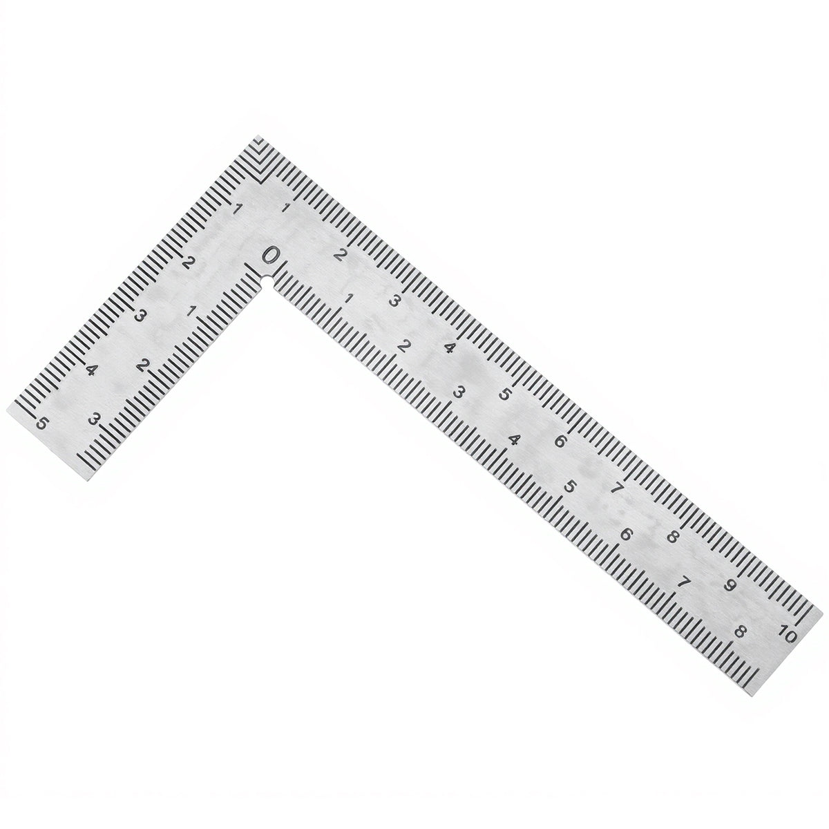 Ymapinc Steel Ruler L Square Tool, 2×4 Inch Stainless Steel Small Carpenter 90 Degree Right Angle Ruler for Woodworking/Engineering, Machinist/Framing Square (Steel Ruler)