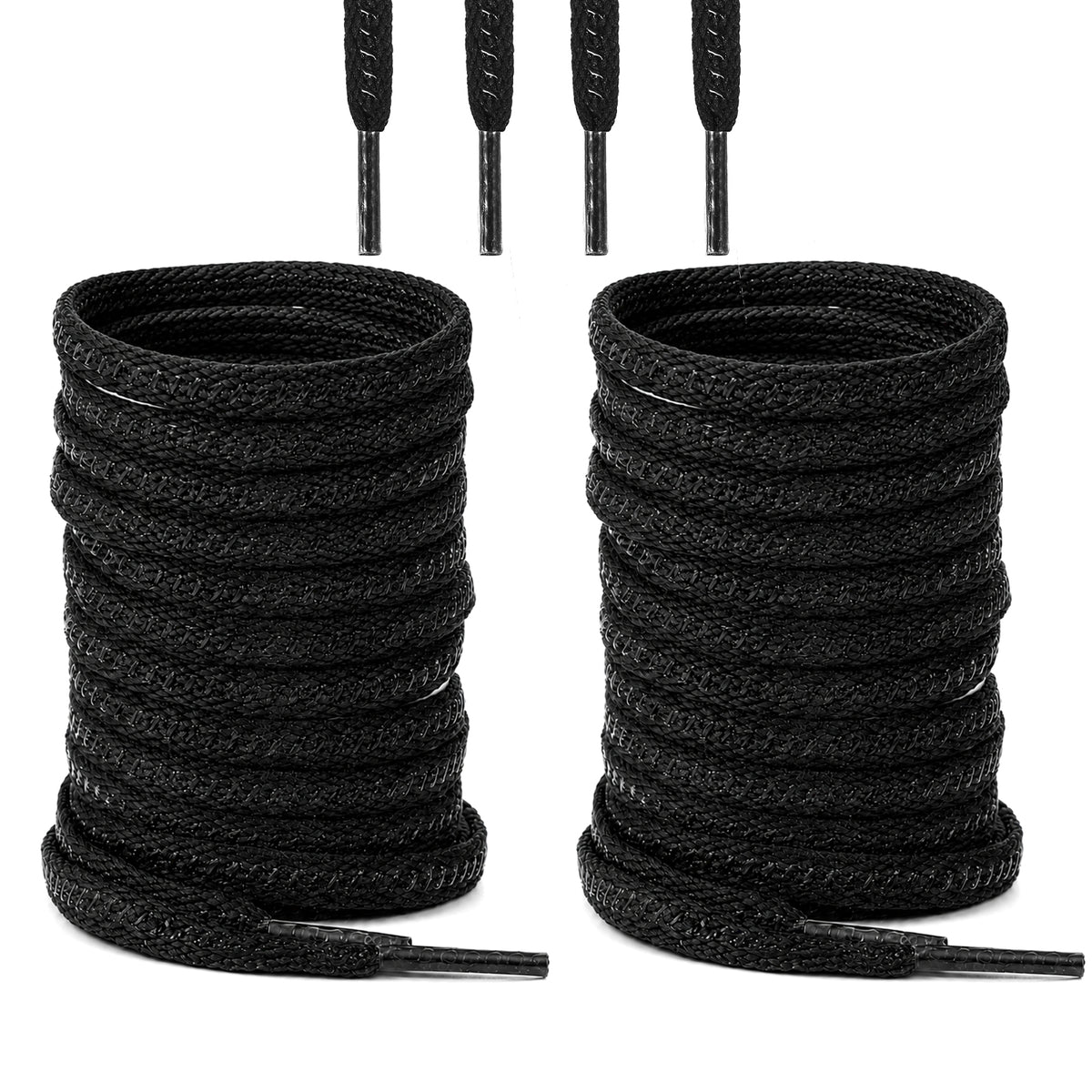Chsoejuf 2Pairs Soccer Cleat Laces Non Slip Silicone Shoe Lace for Football