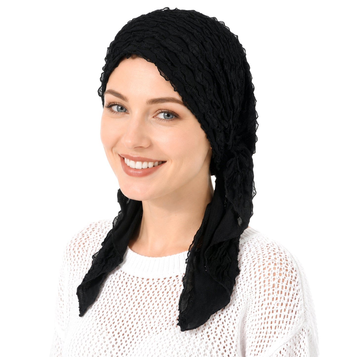 Matwsec Pre Tied Hair Scarfs Women Hair Turban Chemo Cap Sleep Wrap Slip-On