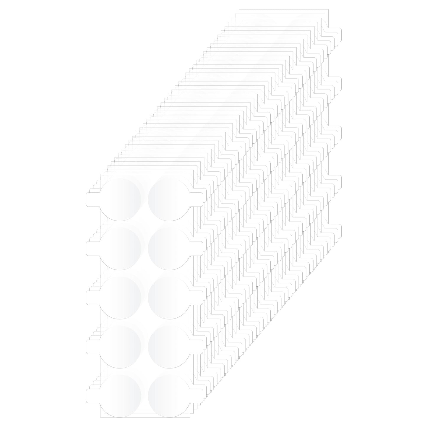 Tyqour 32 Sheets Double Sided Sticky Dots, 0.59 Inch Clear Adhesive Dots for Wall Hanging, Removable Mini Dots Adhesive for Crafts, Posters, Pictures, Festival Decorations, Balloons (320 Pcs, 15mm)