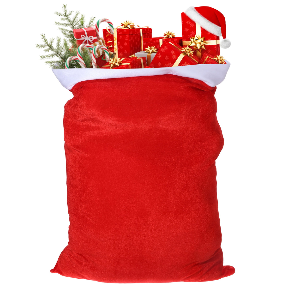 Sorcristy Large Polyester Christmas Gift Bags 27.5 × 19.7 Inch