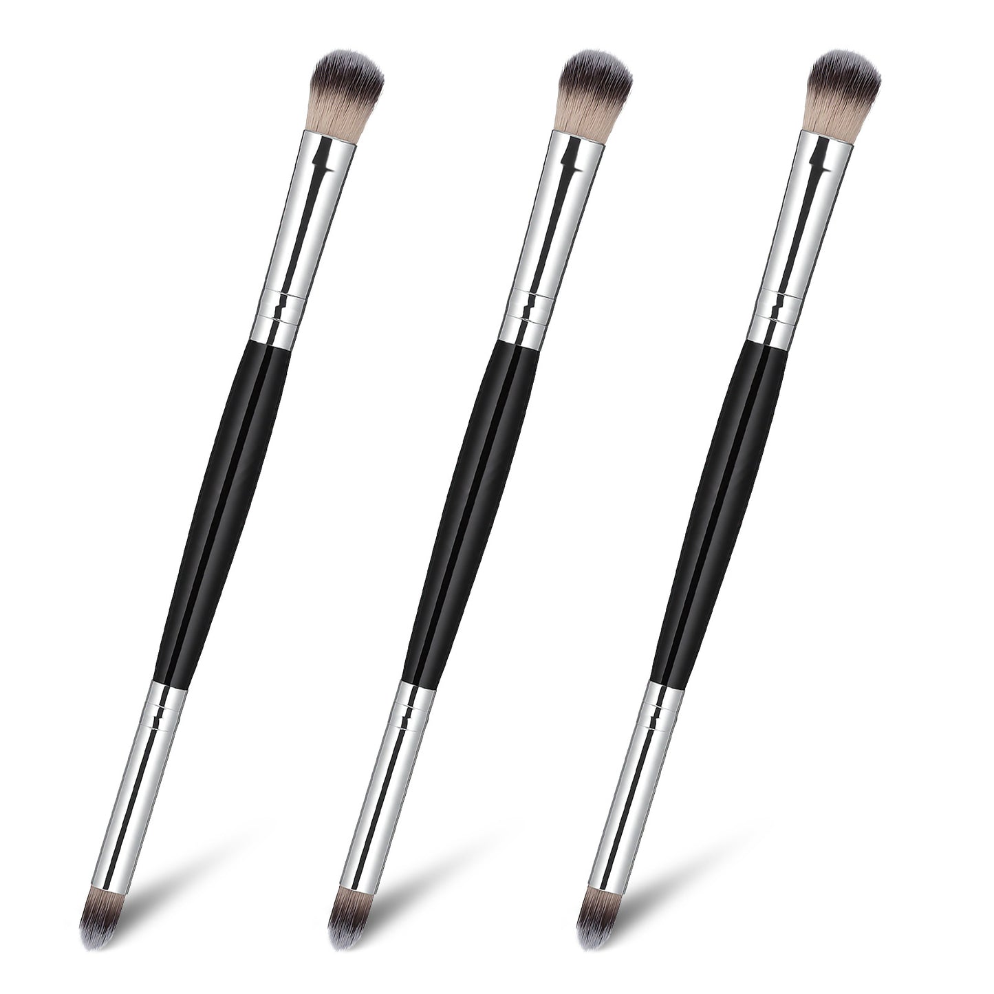 Eyeshadow Brush Set, 3 PCS Black Makeup Brushes for Concealer, Eyebrows, Concealer Brush Eye Shadow Blending Brush for Eyeshadow, Lipstick
