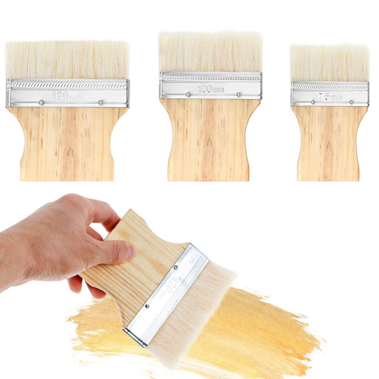 Universal Chalk Paint Brushes Set 3Piece Ymapinc No Shedding Miniature Paint Brushes, Painting Supplies for Furniture Doors Fences Wall Trim