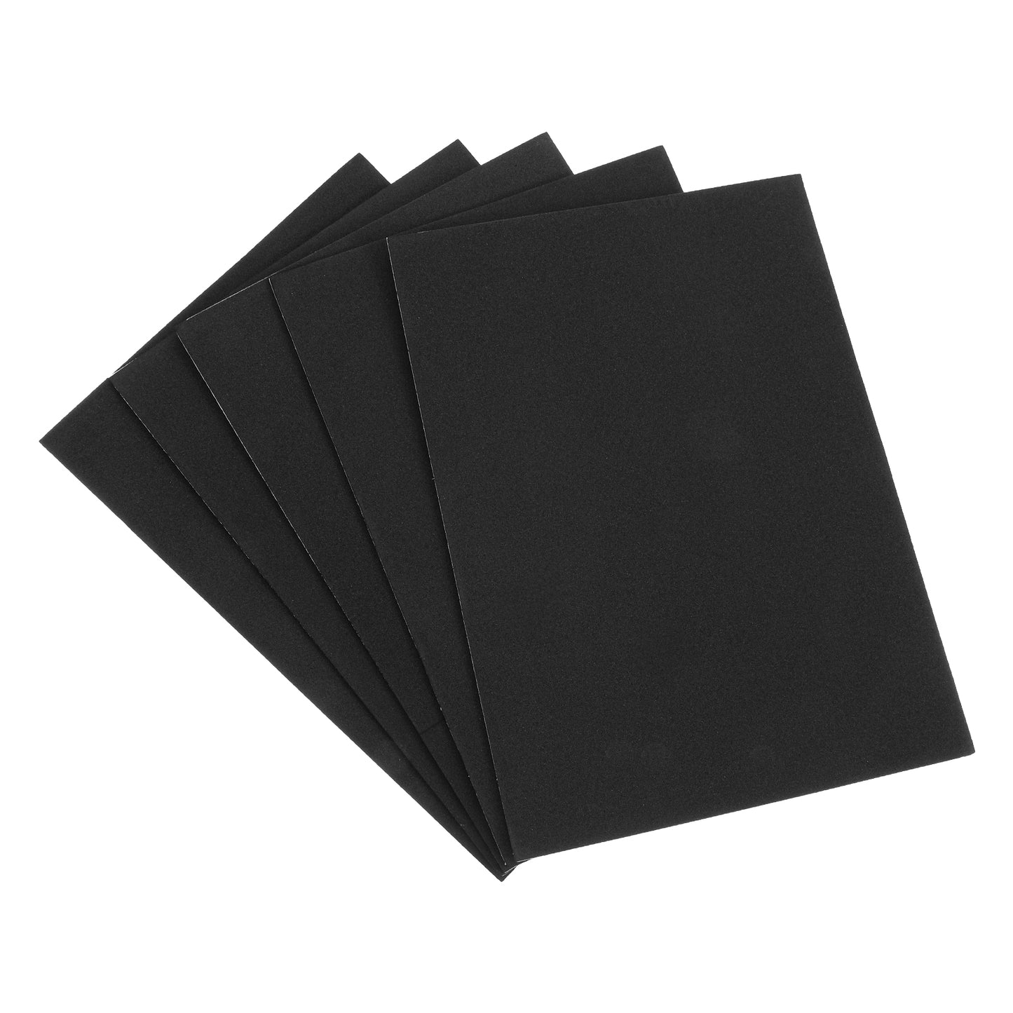 Adhesive Foam Padding Sheets 5 Pcs Self Adhesive Closed Cell Foam Neoprene Rubber Sheets 12" X 8" X 0.12" Self Stick Insulation Anti Vibration Pads for Furniture Cars Speakers DIY Black