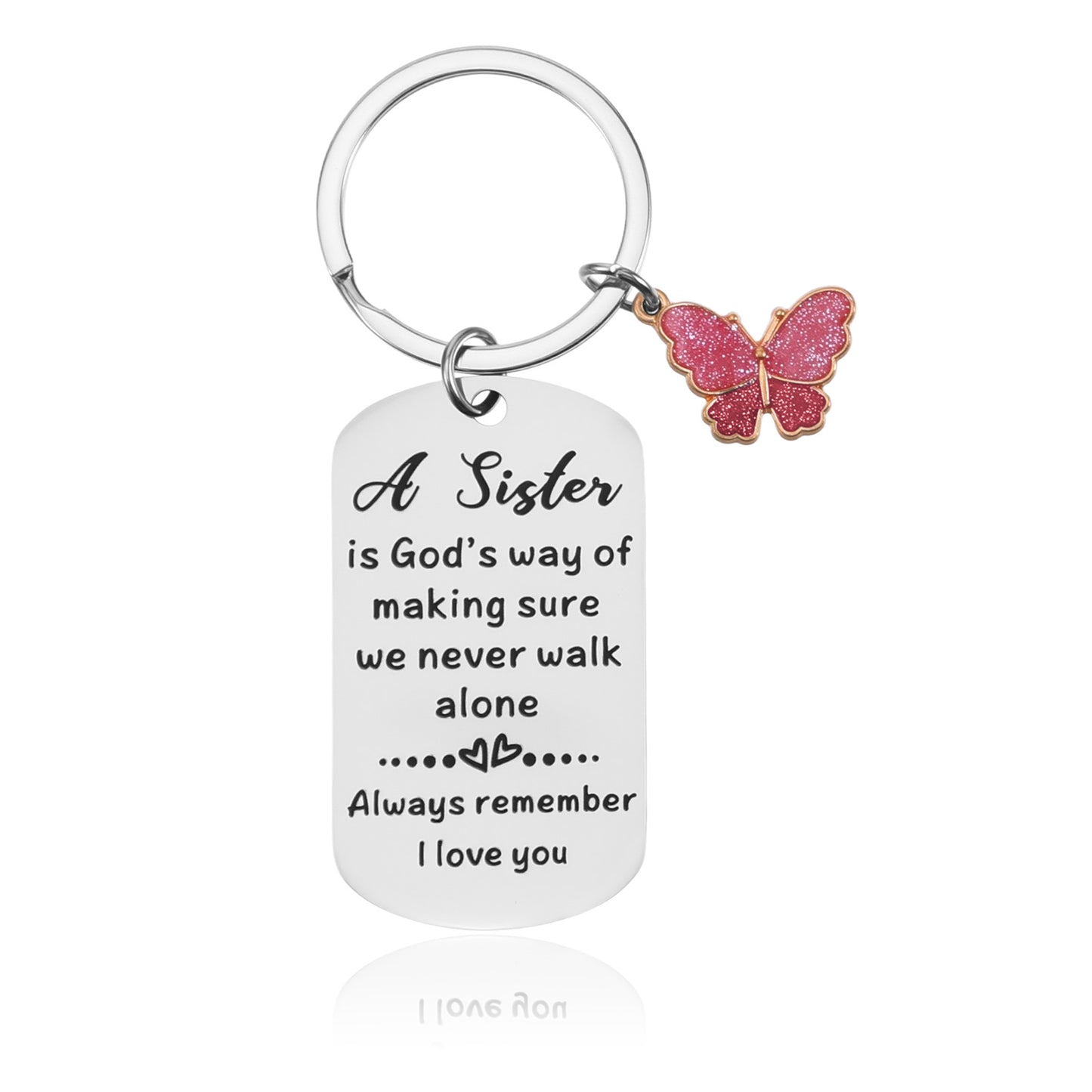 Tyqour Sister Birthday Gifts, Funny Sister Keyring Gifts for Women, Sisters Gift from Sisters, Best Friend Gift for Women Bestie Friend Birthday Christmas
