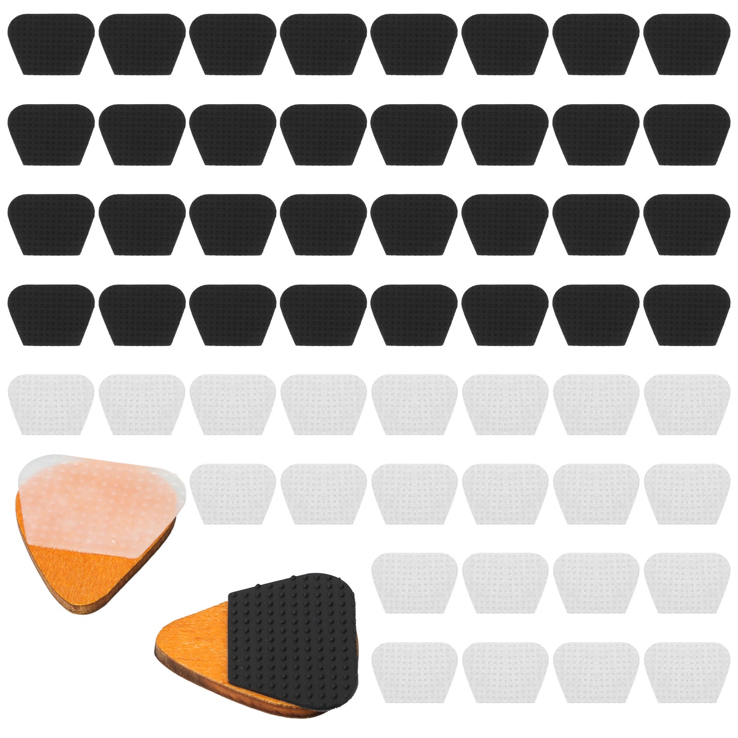 Sorcristy 64pcs Guitar Picks Grips Non Slip And Self-Adhesive