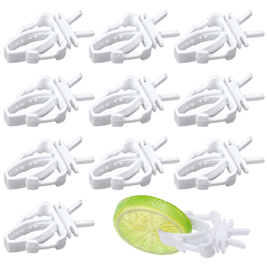 10 Pcs Bird Cage Food Holder, Millet Holder for Bird Cage, Parrot Fruit Vegetable Clips Plastic Birds Cages Feeder Clip for Budgie Parakeet Cockatoo Macaw Cockatiel Conure Budgie Treats Cages