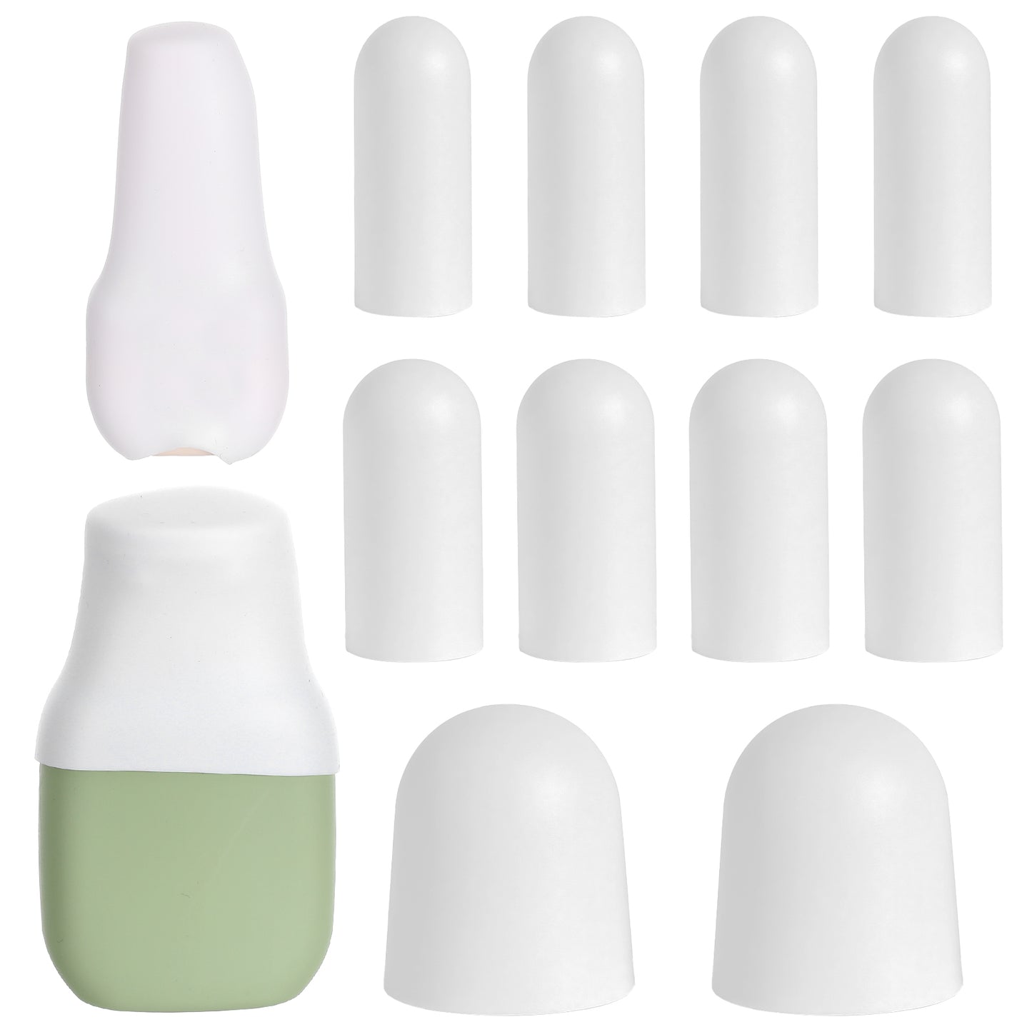 Sorcristy Silicone Bottle Covers, 10 Pack Cruise Essentials Reusable Travel Size Container Elastic Sleeves Leak Proofing for Men Women Travel Toiletries Bag Accessories