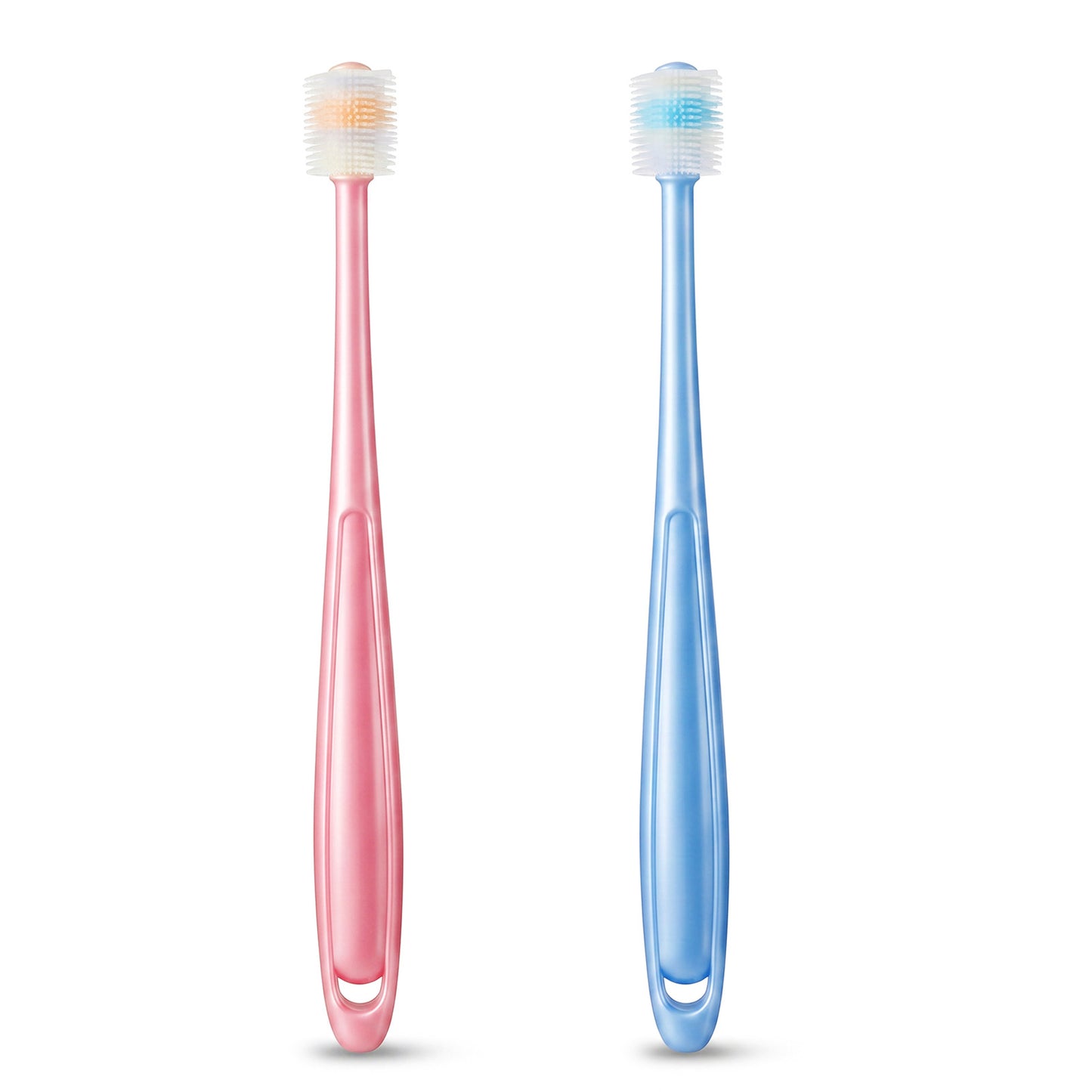2Pcs Small Dog Cat Toothbrush Pet Toothbrush 360 Degree Soft Silicone Deep Clean Pet Teeth Tooth Brush Cleaning Kit Independent Packaging