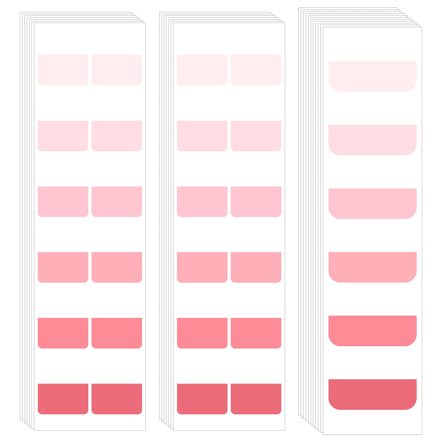300Pcs Book Sticky Tabs Page Markers, Ymapinc Writable Book Annotation Tabs, Repositionable Paper Page Tab Index Stickers for Notebook Journaling File Marking Study Supplies (Pink)