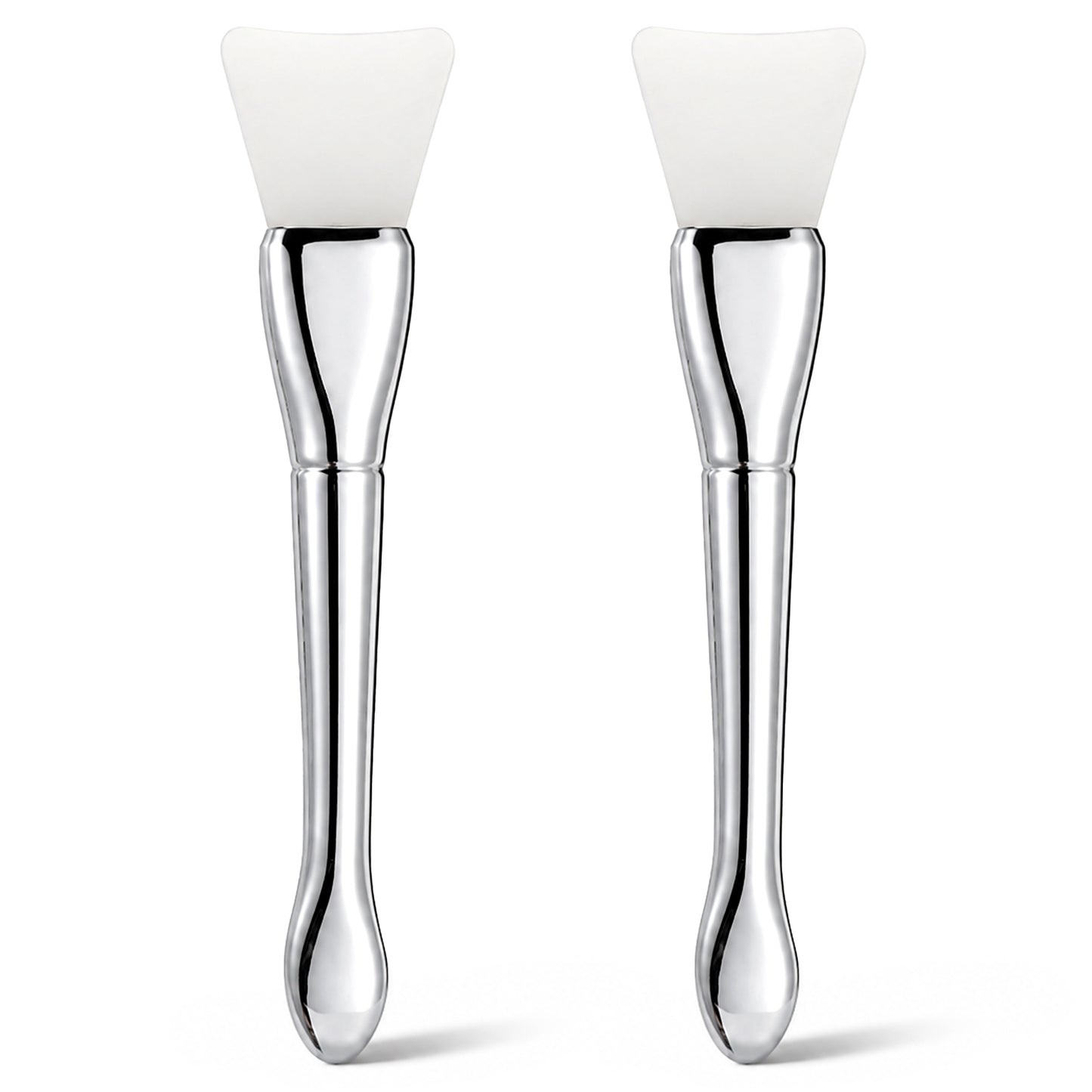 Ouligay 2Pcs Face Mask Applicator Silicone Face Brush Spatula Brush Makeup