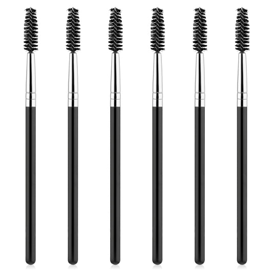 Teaaha 6PCS Eyelash Spoolies Set - Portable Eyelash Comb & Brow Brush, Reusable Mascara Brush, Lamination Tool for Eyebrows & Lash Filler, Brow Lift & Tint Interdental Brushes