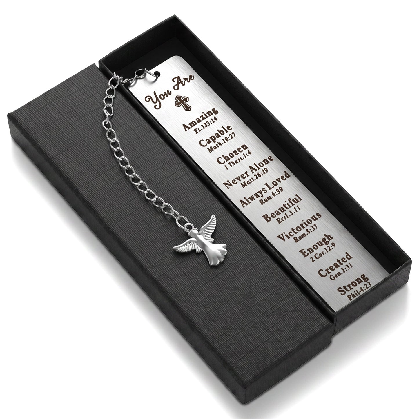 Christian Bookmark First Communion Gifts for Girls Baptism Gifts for Teen Girls Religious Bible Verse Christian Bookmark for Women Girl Teen Boy Religious Book Mark for Reading