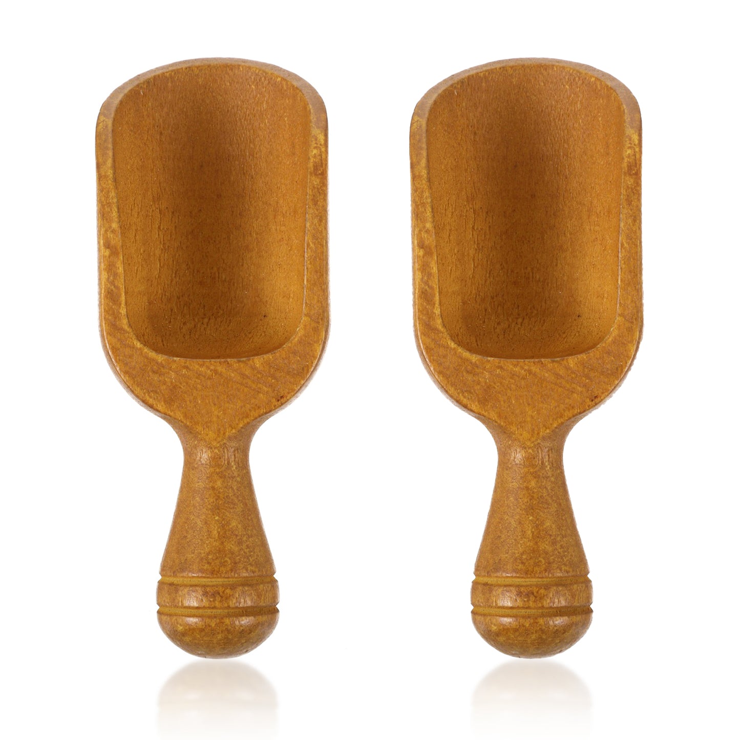 Quvvarly 2PCS Wooden Scoops for Jars, Mini Wooden Coffee Scoop, Multipurpos