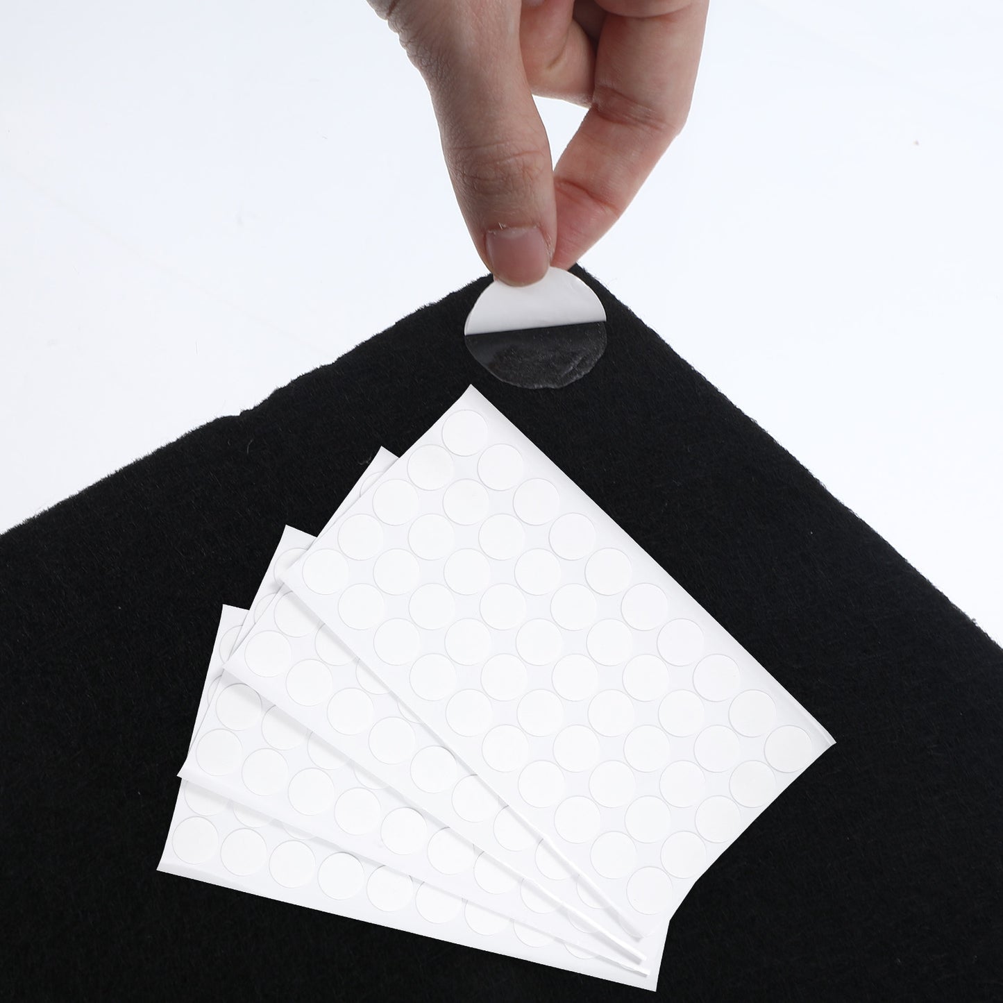 200 Pcs Double Sided Sticky Dots Acoustic Foam Panels Tape Removable Mounting Tape for Wall Transparent Putty Clear Sticker Suitable sound-absorbing Panels Power Boards Round 0.98 inches Acrylic