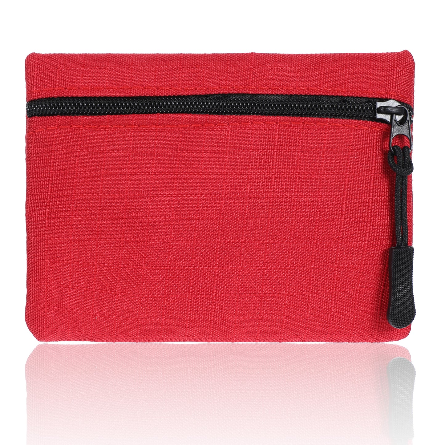 Mini Coin Purse, Mabor Small Change Pouch Canvas Portable Change Purse with Zipper Coin Pouch Mini Change Bags Purse Small Coin Purse for Women Credit Card Folded Bills ID Key, Red