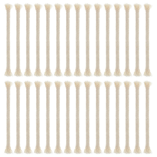 Ymapinc 30pcs Kerosene Heater Wick,6.3" (16cm) Long Cotton Oil Lamp Wicks Lantern Wick for Indoor Oil Lamps Alcohol Lamp Burner