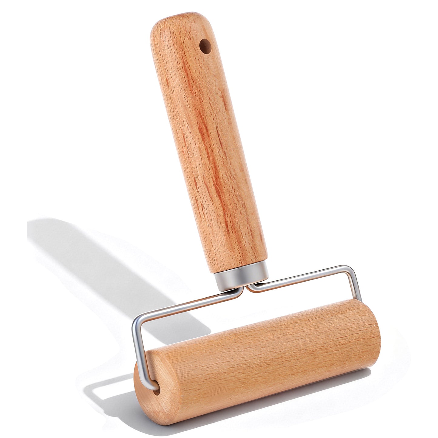 Sorcristy Small Rolling Pin, Wooden Dough Roller, Non-Stick Pizza Roller