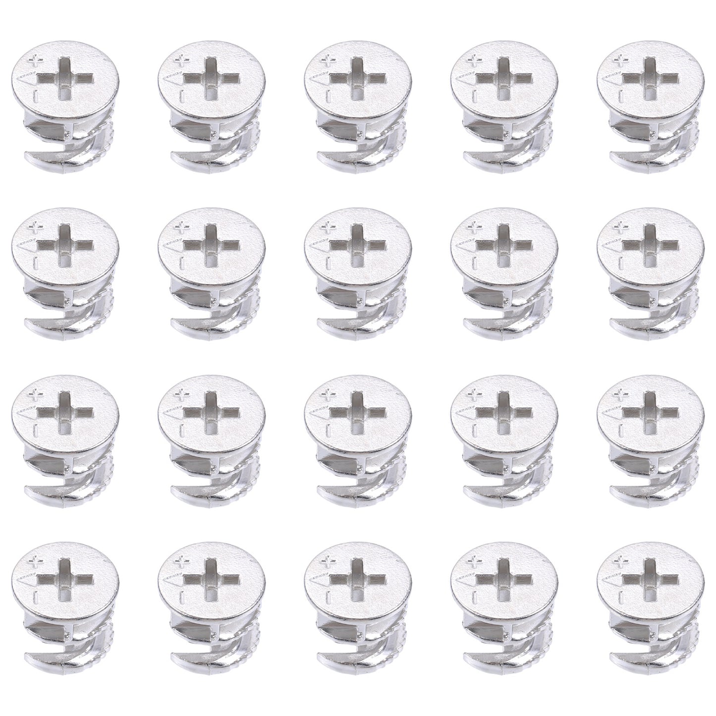 20PCS Cam Lock for Furniture, 15mm X 11mm Furniture Cam Locks Fasteners, Cabinet Hardware Cams Lock Screw Nuts for Connecting and Repairing Furnitures