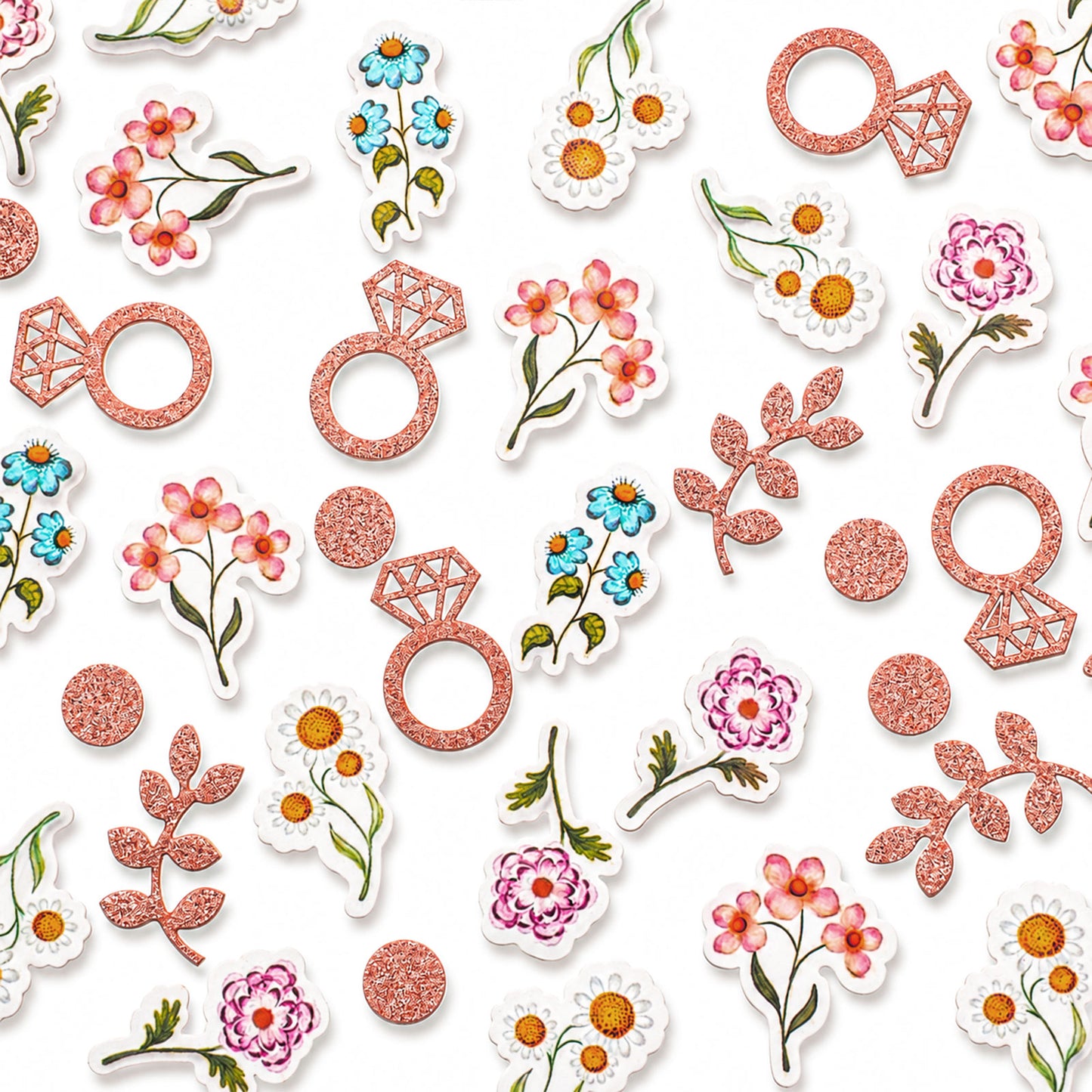Ymapinc 200Pcs Flower Confetti,Fresh off the Market Bridal Shower Decor