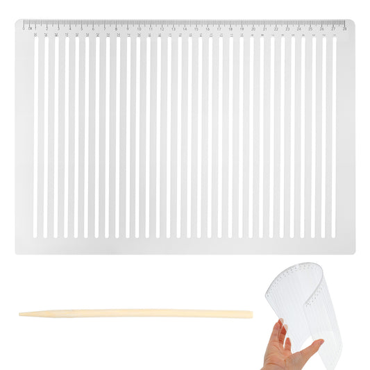 Straight Line Stencil with Wooden Scratching Pen, 0.35inch Spacing, Plastic Writing Guide Template Line Drawing Stencil Template for Journaling, Calligraphy Stencils Line Stencils for Drawing