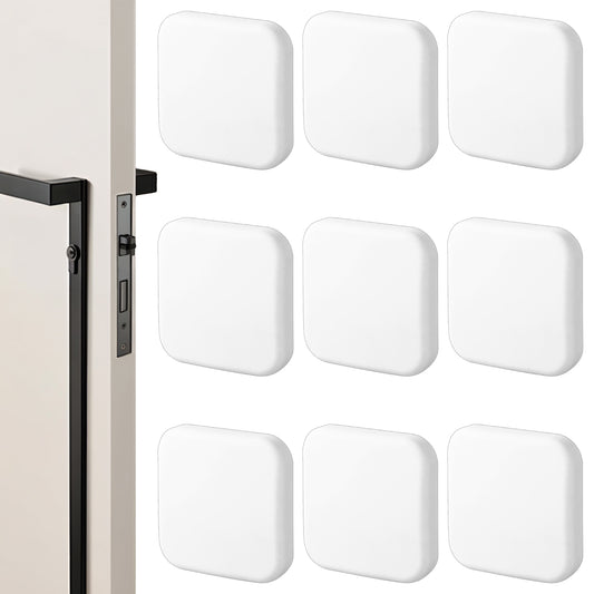 Ymapinc 9PCS Wall Door Stoppers Wall Protector, Soft Rubber Protects The Handle and Wall, The Adhesive on The Back Allows for Quick and Easy Installation for Home Office School Walls