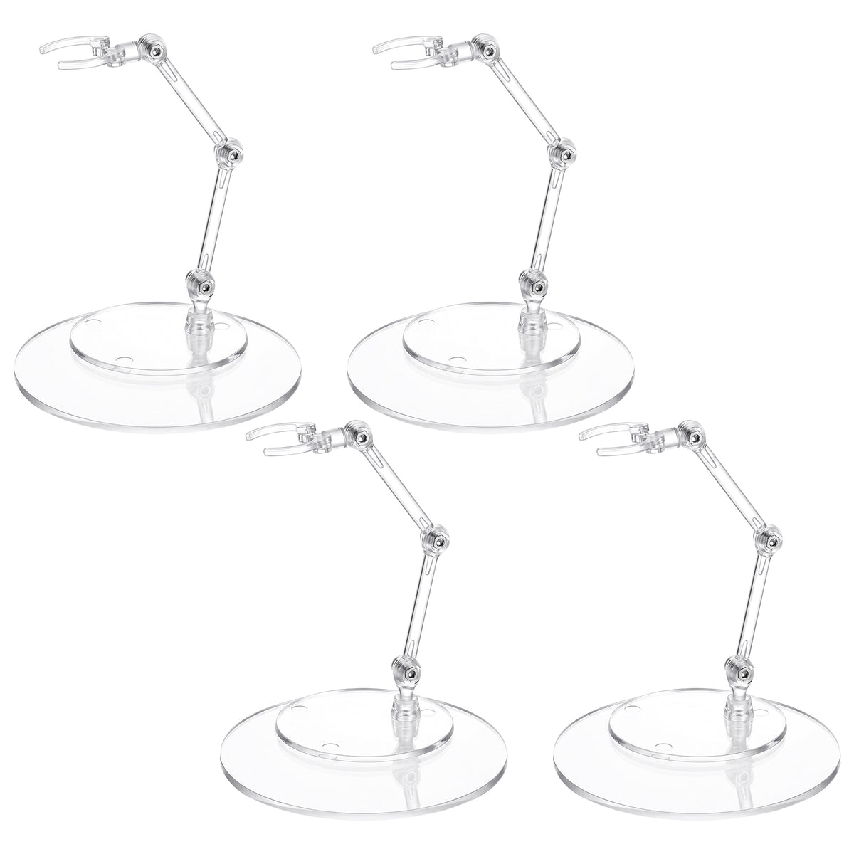 Chsoejuf 4PCS Doll Stand Action Figure Display Adjustable Display Holders