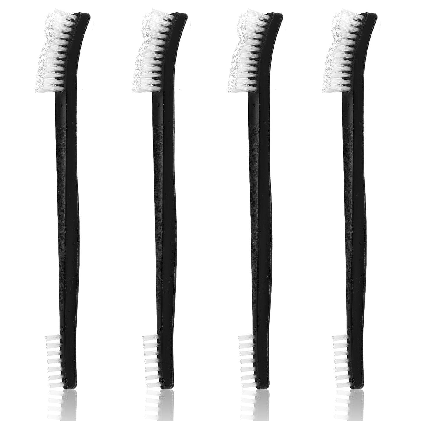 Tyqour 4 Pcs Small Cleaning Brushes 7 Inch Nylon Double-Ended Detail Jewelry Cleaning Brush for Tight Spaces Kitchen Sink Bathroom Gaps Corner