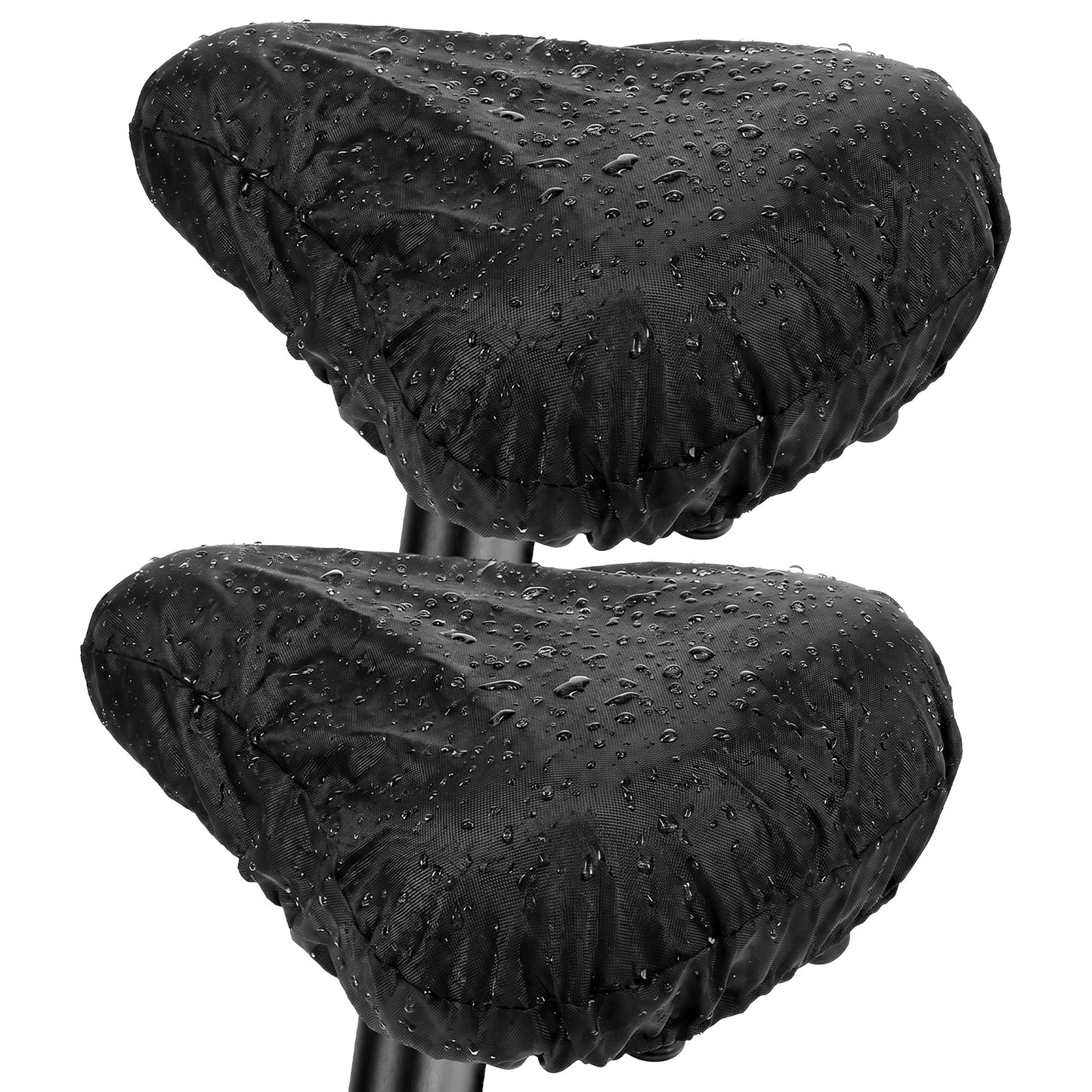 RAHHLIZS 2Pcs Waterproof Bike Seat Cover Bicycle Seat Rain Cover Dustproof Rain Covers for Bicycle Saddle Outdoor and Indoor Bicycles Sun Dust Snow Protection