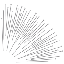 Nogeqi 600 Pcs Flat Head Pins for Jewelry Making, 3,4,5cm, Stainless Steel