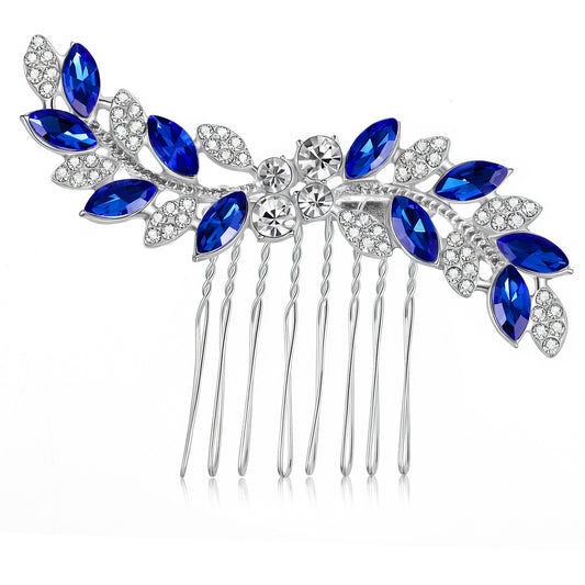Ymapinc Rhinestone Hair Comb – Crystal Bridal Hair Accessories with Silver