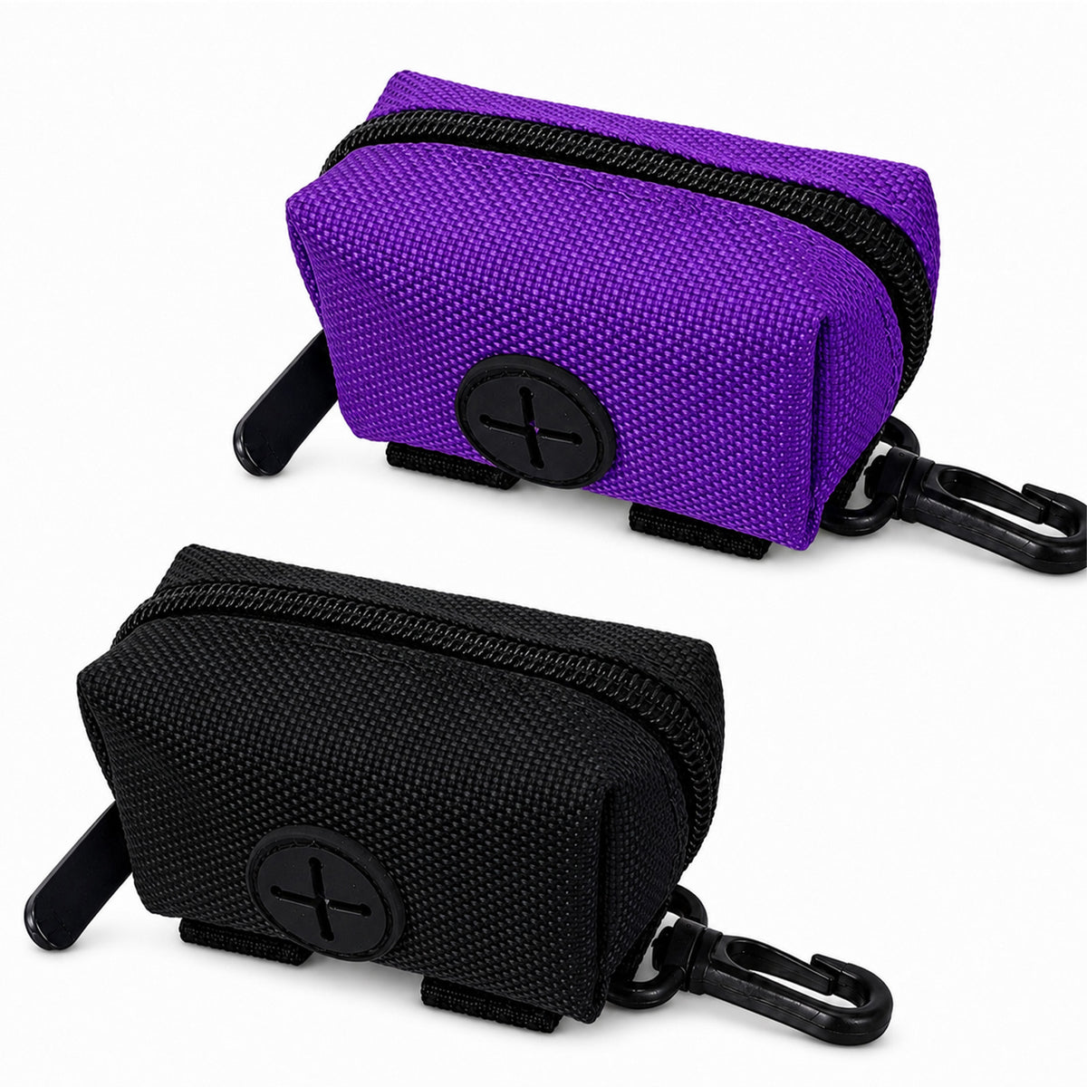 Chsoejuf 2PCS Dog Poop Bag Holder Dispenser for Any Leash Easy Release