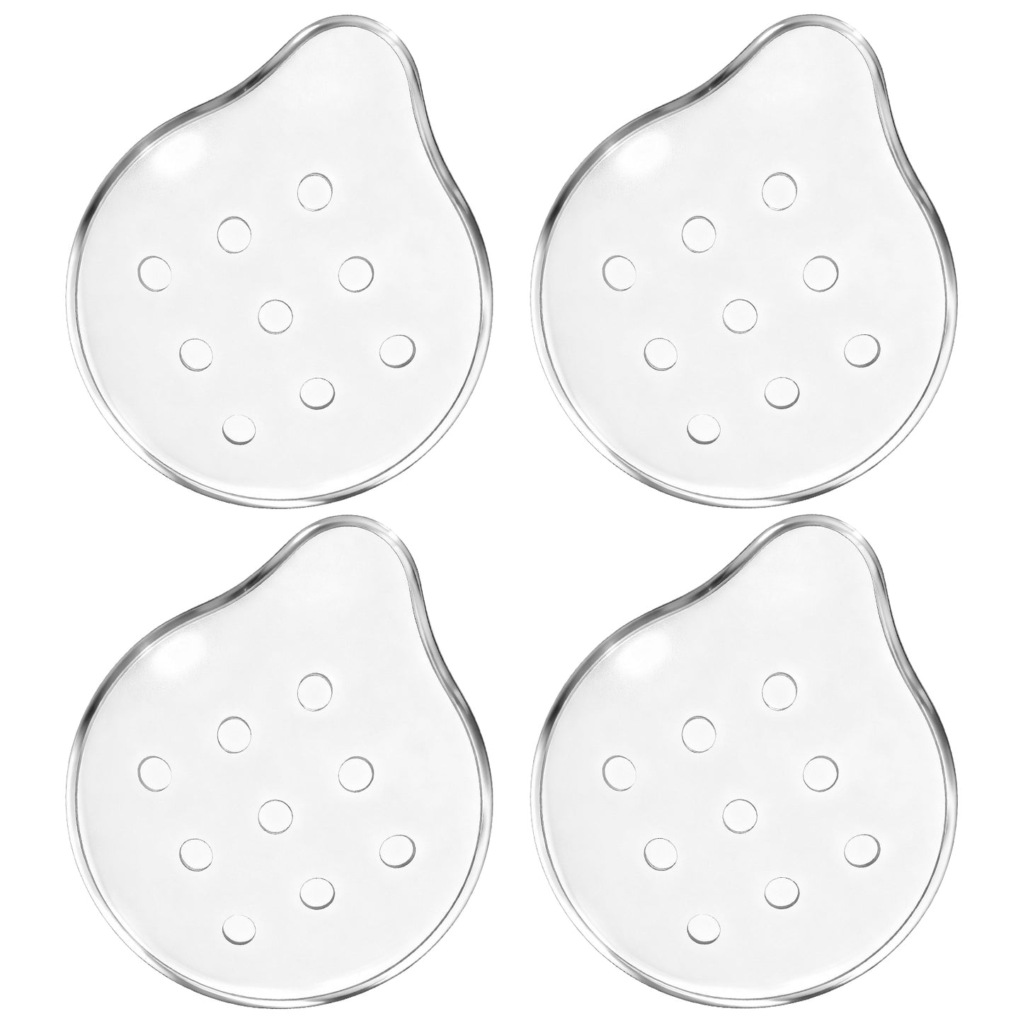 Mabor 4pcs Clear Eye Shields for After Cataract Surgery, Medical Eye Patches with Holes, Post-Surgery Eyes Protection Covers for Adults, Breathable Recovery Eyes Patch